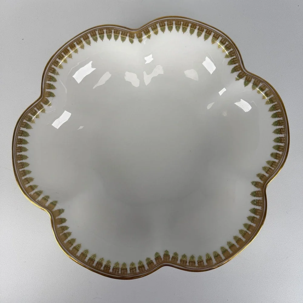Theodore Haviland Limoges France Scalloped Serving Bowl Trinkler Dohrmann Co